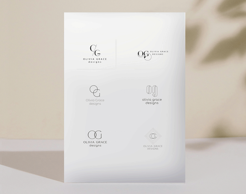 Olivia Grace Designs brand identity