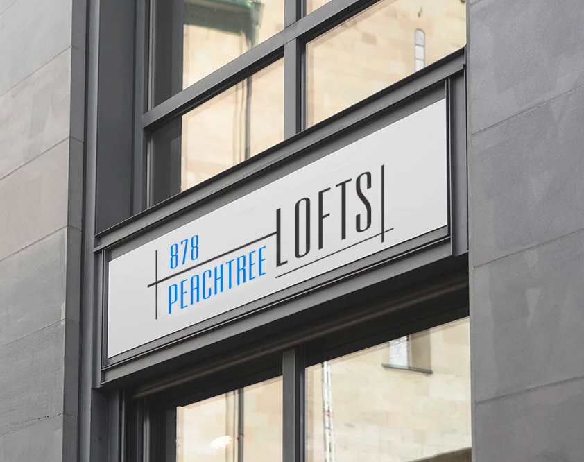 878 Peachtree Lofts building signage